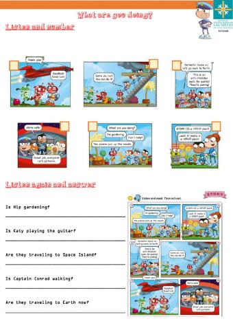 Listen, order and answer.