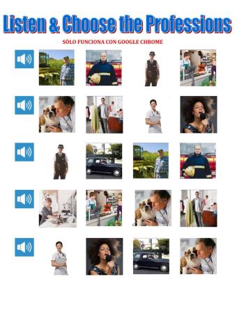 Listen and choose professions tiger team 4 macmillan