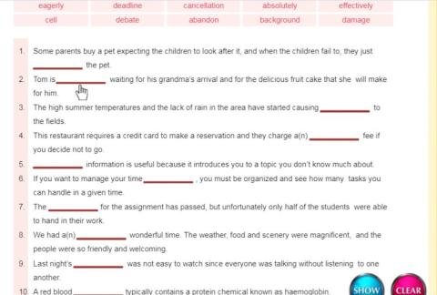 Vocabulary initial match1