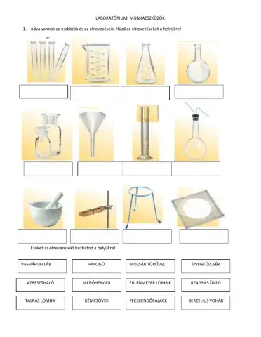 Kémiai laboreszközök