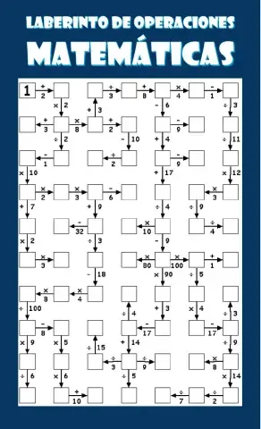 Laberinto de Operaciones Matemáticas