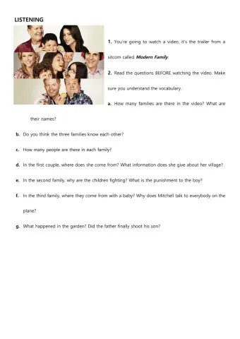 The family - Listening & Speaking