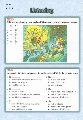 Listening comprehension