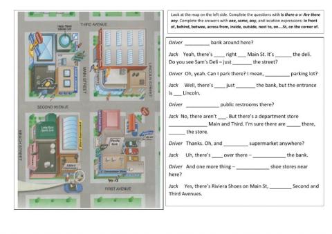 Places in Town. Asking and giving directions.