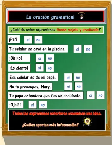 La oración gramatical