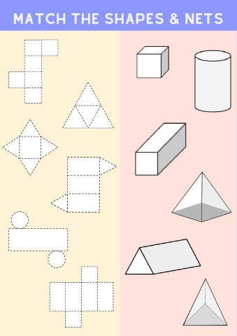 Matching 3D shapes and their nets
