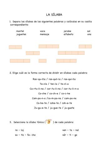 LA SÍLABA