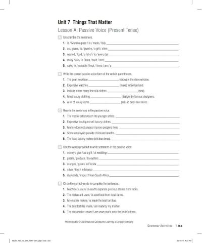 Passive voice without by