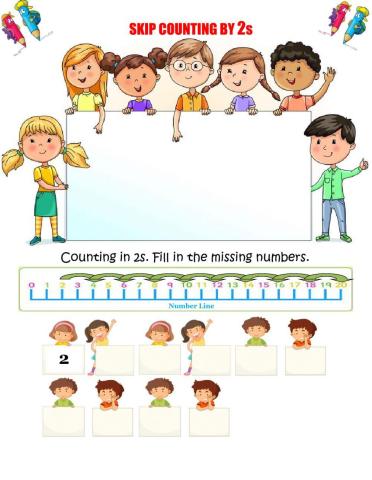 Skip counting by 2s