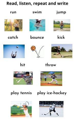 Action Verbs in Sports