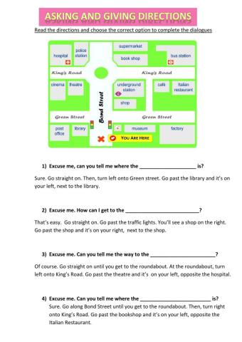 Asking and giving directions 2