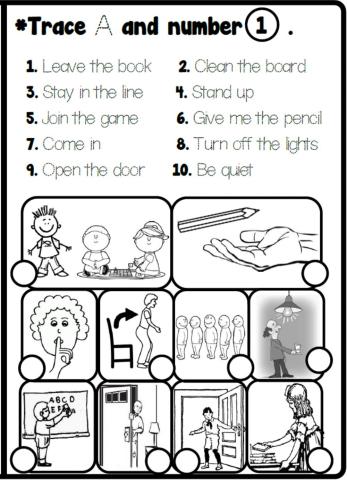 4.1. Classroom Rules - Look and Number
