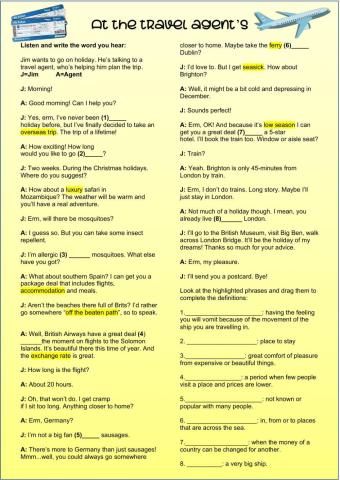 At the travel agent's