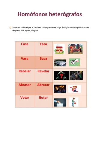 Homónimos y parónimos