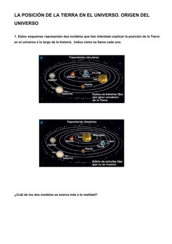 Modelos y origen del universo