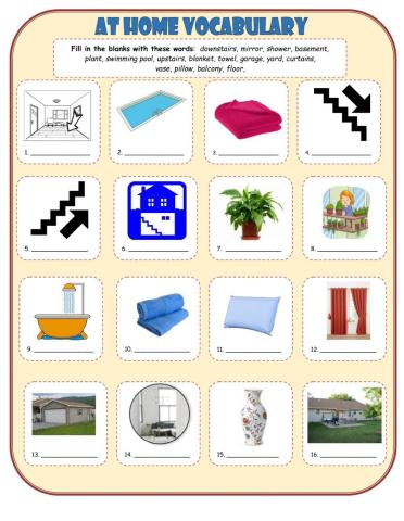 At Home Vocabulary