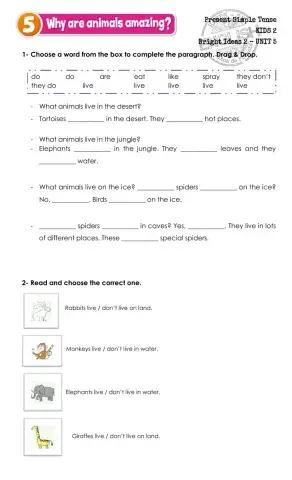 Bright ideas unit 5 - present simple tense