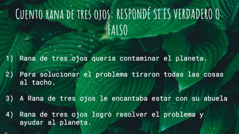 Cuento rana de tres ojos