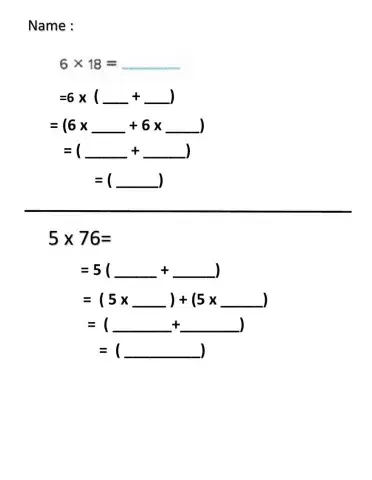 Distributive Property