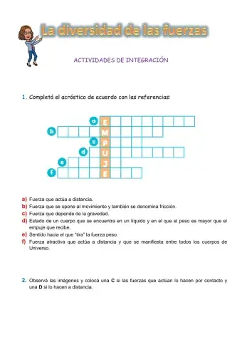 La diversidad de las fuerzas