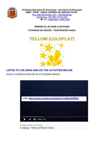 Yellow (coldplay)