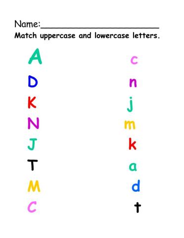 Match Uppercase and Lowercase Letters