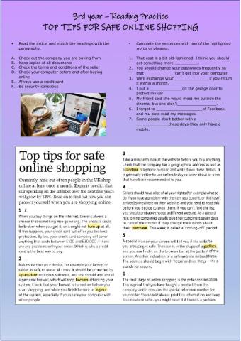 Top tips for safe online shopping