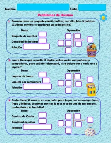 Problemas de divisiones