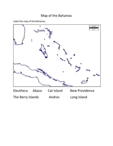 Labelling the Map of the Bahamas