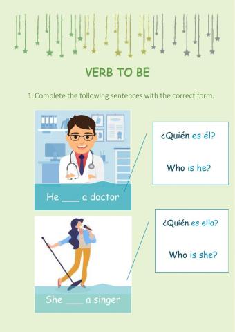 Verb to be exercises