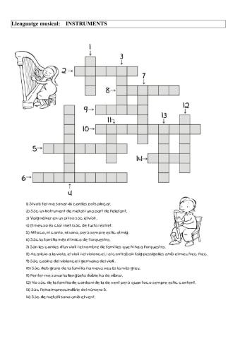 Mots encreuats de l'orquestra