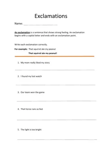 Exclamations