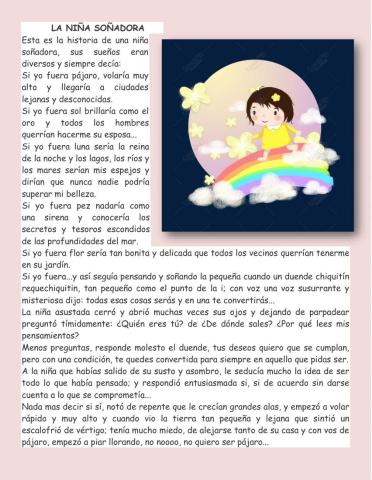 La niña soñadora