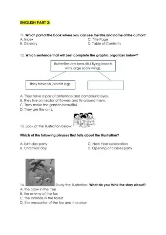 Diagnostic Test in English PART 2