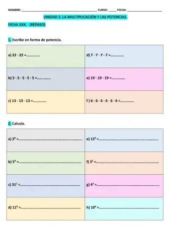 Ficha 30  Mat T-2 5º EPO