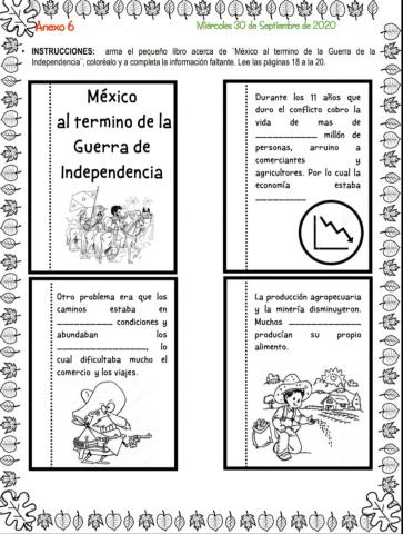 Mexico al termino de la independencia