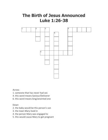 The Birth of Jesus Announced