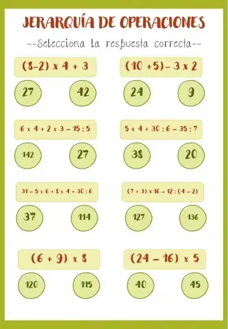 Jerarquía de operaciones