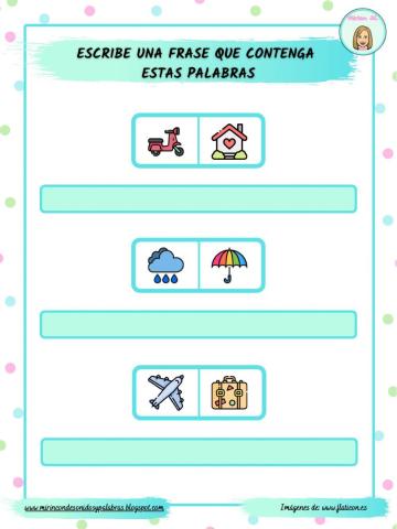 Escritura espontánea de frases