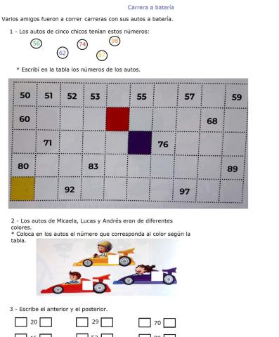 Actividades de matemática