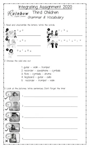 Grammar and VOcabulary