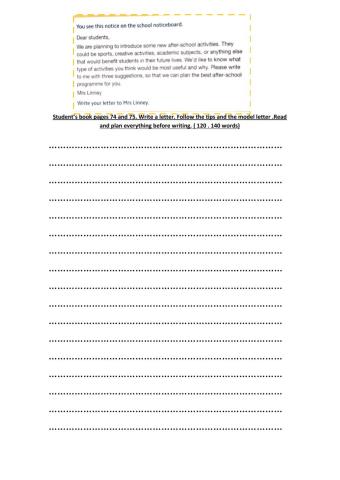 Write a letter