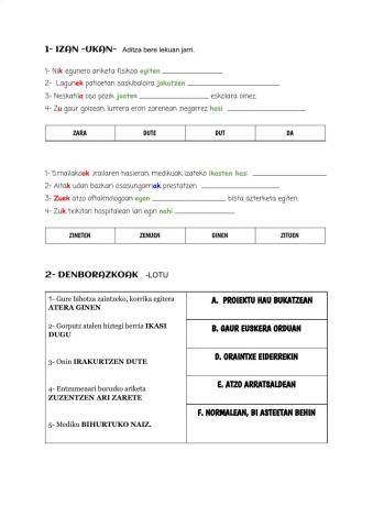 Gramatika- 4.mailako birpasaketa