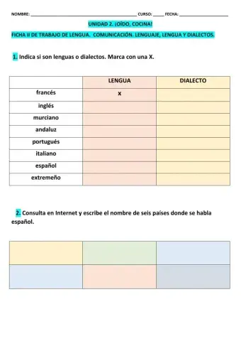 Ficha 2  t-2 lcl 5º epo