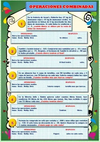 Operaciones combinadas