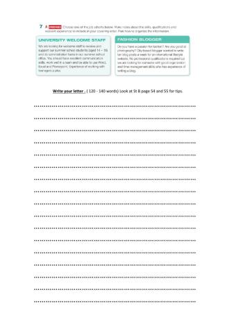 Intensive 5 letter of application
