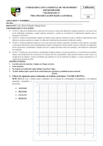7mo Evaluación 1er Quimestre
