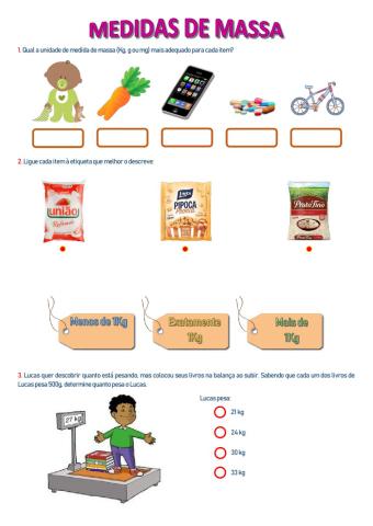 Medidas de Massa