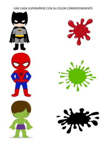 Superhéroes colores