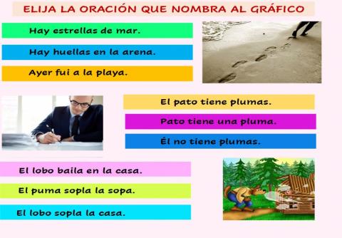 Lectura de oraciones